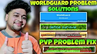How To Use WorldGuard Plugin Aternos | Worldguard Plugin Not Working | How To Disable PvP Protection