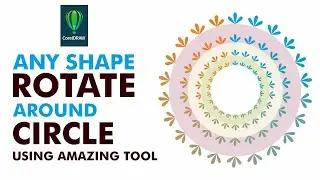 Rotate Object around Circle in CorelDraw | CorelDraw Tutorial