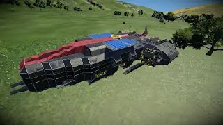 Space Engineers, GZR Golden Age Space Shuttle MK 2 show off
