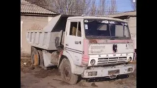 Восстановление Камаза за 200 тысяч . Чистим раму пескоструем .