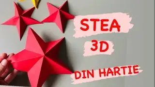 CUM SA FACI STEA DIN HARTIE ✨