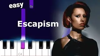 RAYE ft 070 Shake - Escapism  ~  EASY PIANO TUTORIAL