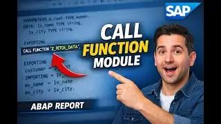 How to Call a Function Module in ABAP Program or Report