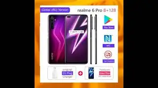 Realme 6 Pro Mobile Phone 6.6inch 90Hz Display 64MP Camra 8GB 128GB Snapdragon 720G Smartphone 43...