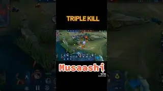 Musashi's Triple Kill: Outnumbered but Never Outmatched! #hok #HOK #honorofkings #gameplay #viral