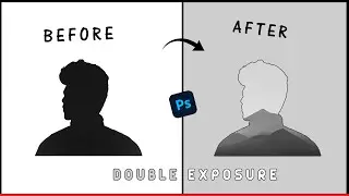 CREATE DOUBLE EXPOSURE EFFECT ---- PHOTOSHOP 2020