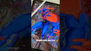 Drawing Spider-Man 2099 #procreate #acrossthespiderverse #art #drawing #spiderman #marvel