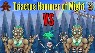 Terraria: Triactus Hammer of Might VS All Bosses- Including Modded Bosses