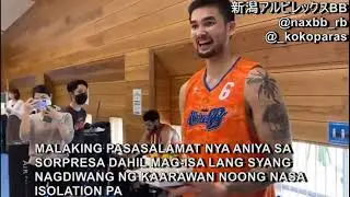 KOBE PARAS BINATI NG MGA TEAMMATE SA JAPAN B-LEAGUE - HAPPY BIRTHDAY KOBE! お誕生日おめでとう! コービー!