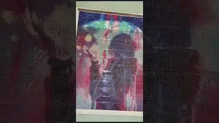 Diamond Painting: Umbrella (WIP 4) / Pintura de diamantes: Paraguas (en proceso 4)