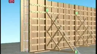 【建築 土木 室內設計施工影片】 支木模板工程 09 6p