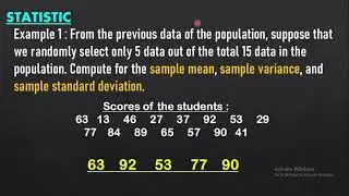 COMPUTING PARAMETER AND STATISTIC   STATISTICS & PROBABILITY