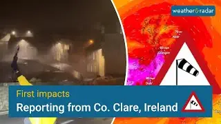 Report: Severe gales reach western Ireland during Storm Éowyn ⚠️