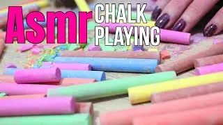Asmr Playing With Chalk | Asmr Tapping and Scratching No Talking