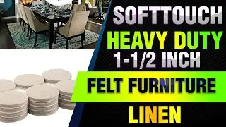 softtouch 4718395N Heavy Duty 1-1/2 Inch Felt Furniture Pads to Protect Hardwood Floors from
