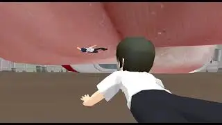 Shrinked guy in classroom MMD