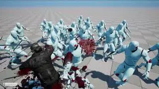 Melee Combat Test. Hellbox. Unreal Engine 5