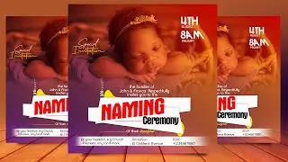 How to Design Stunning Naming Ceremony Flyers in Photoshop