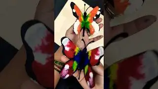 Beautiful Butterfly 🦋 using Tube Colors 