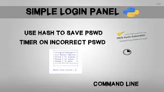 Login Panel | Command Line  | Python