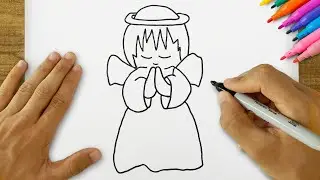 How to Draw an Angel Very Easily? Simple Angel Drawing Step by Step