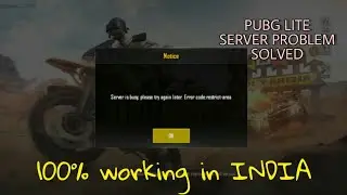 Pubg lite server problem solved || play Pubg lite in india