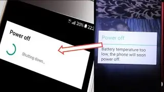 Battery Temperature Too Low Problem, The Phone Will Soon Power Off Fix