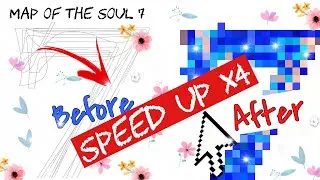 Coloring BTS “7” page | Speed up version