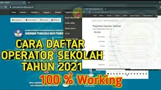 CARA DAFTAR AKUN OPERATOR SEKOLAH DI SDM DATA KEMDIKBUD 2021
