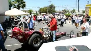Stormy Byrd - Revelation Nitro Front Engine Dragster Cackle at MOONEYES Open House 2011