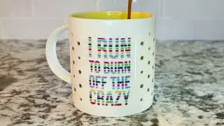 Soleil Home™ Running Porcelain Mug - Run to Burn Off the Crazy