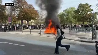 Student protests take over the streets of Paris