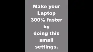 Increase your Laptop speed by 300% #shorts