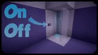 ✔Minecraft: How To Make A Working Shower