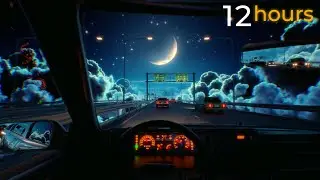 12 Hours Drive In The Clouds - Live Wallpaper / Screensaver - 4K Ultra HD