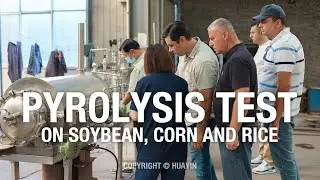 Pyrolysis Test on Soybean, Corn and Rice, Recovering Liquid Fuel and Charcoal