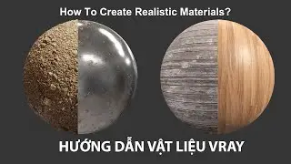 Sketchup Basics | Session 8 | Materials in Vray | How To Create Realistic Materials