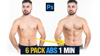 How to Create Realistic 6 Pack Abs in Your Photos - Photoshop Photo Editing Tutorial Hindi -  Urdu