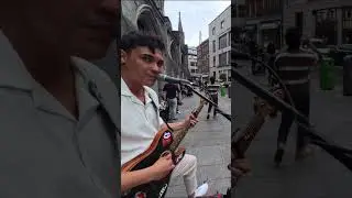 BUSKING an ED SHEERAN SONG on the STREETS OF DUBLIN! #busking #guitar #edsheeran #cover  #shorts