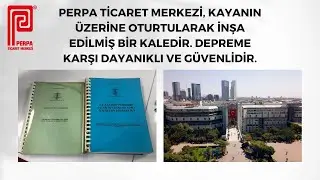PERPA, DEPREME KARŞI DAYANIKLI VE GÜVENLİDİR