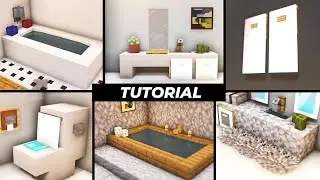 [Minecraft] 50+ Bathroom Build Hacks and Ideas (Tutorial)