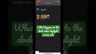Daylight saving time ends