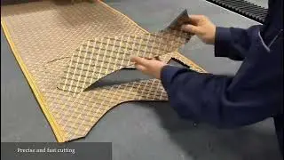 Yuchon car seat cover CNC oscillating knife cutting machine