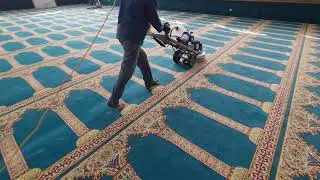Carpet Scrubbing, Steam Cleaning and Sanitisation of a Mosque Carpet.