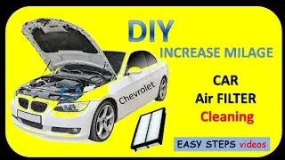 DIY Car Engine Filter Cleaning, increase mileage.