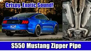 S550 Mustang X-Pipe vs. Zipper Pipe Sound and Fabrication