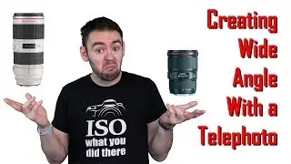 HOW TO use a TELEPHOTO lens to create WIDE ANGLE shots