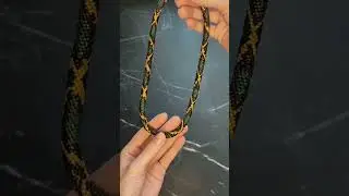 Жгут из бисера.Бабочки улетели в прошлое ❤ Теперь вяжу питонов 🌺 моя первая работа и ты сможешь 🍀🍀🍀🍀