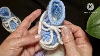 How to Crochet Baby Booties/Baby Schuhe häkeln/heklane cipelice za bebe
