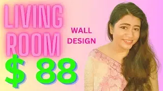 Living / Drawing Room Wall Design in Budget $88 only / Rustic Royal Design Theme